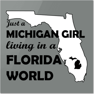 Michigan Girl Posters and Art